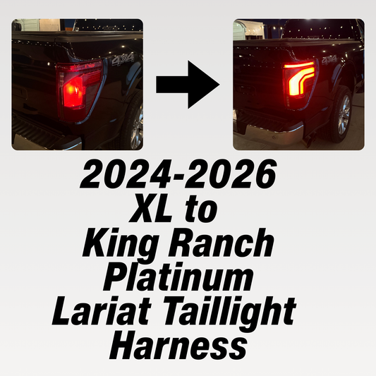 2024-2026 F150 XL to King Ranch, Platinum & Lariat Taillight Conversion Harness