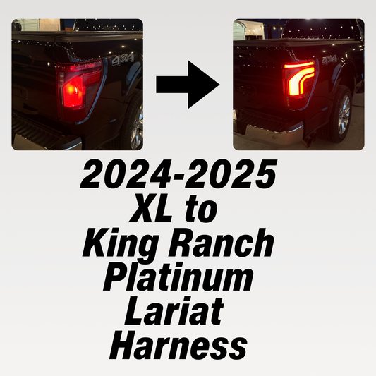 2024-2025 F150 XL to King Ranch, Platinum & Lariat Taillight Conversion Harness
