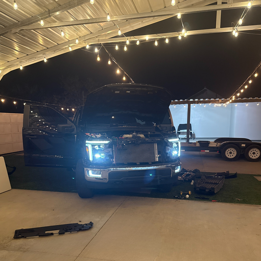 2024-2025 F150 XL to King Ranch, Platinum & Lariat Headlight with High Beam Conversion Harness