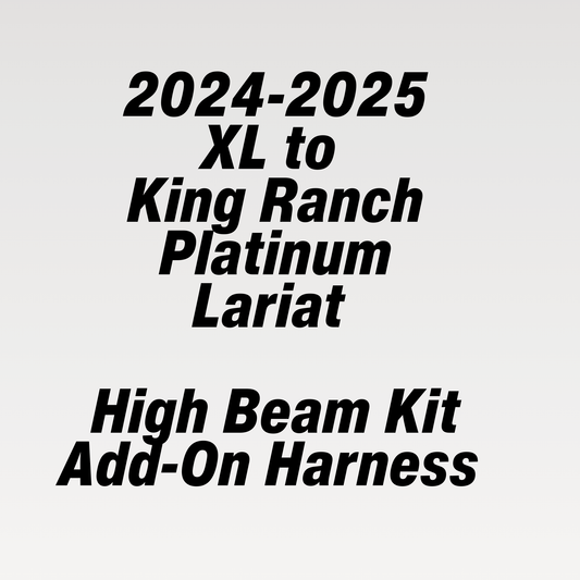 2024-2025 Ford F-150 XL/XLT to Lariat/Platinum High Beam Add-On Harness