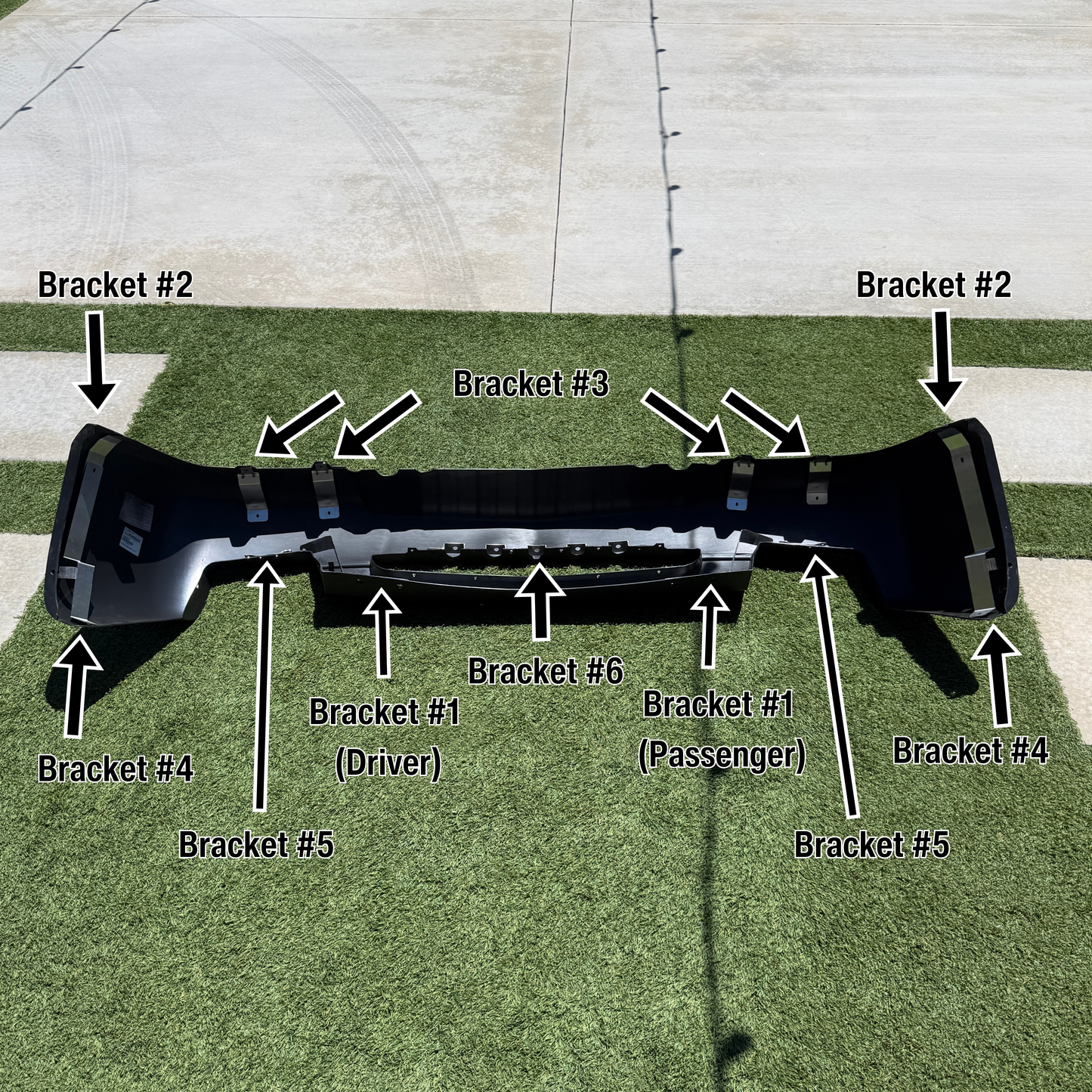 Front Bumper SS Cladding Brackets